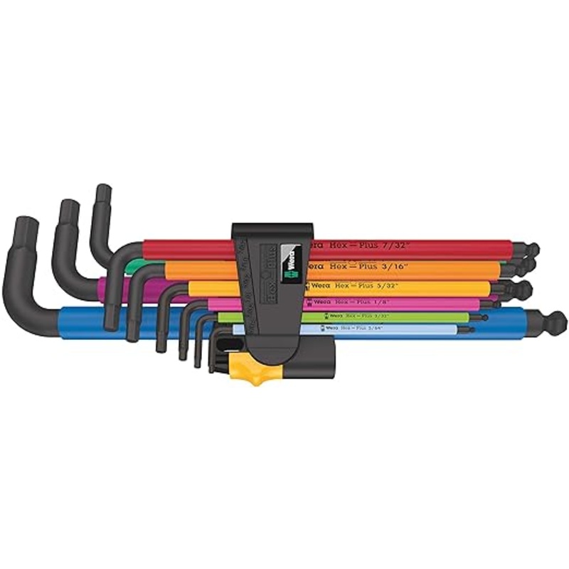 Wera 950/9 Hex-Plus Multicolour Imperial 2 L-Key Set – 9 Pieces