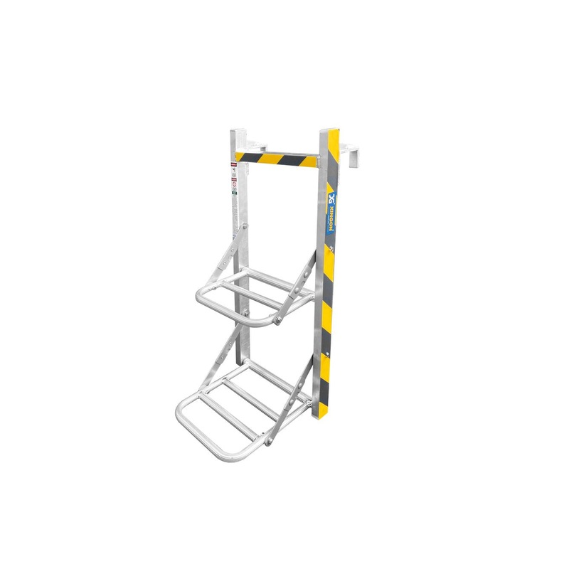 XG Aluminum Lorry Boarding Ladder 2 Step (Type C) #XG256C | Model : L-XG256C