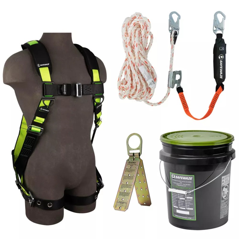 PRO Bucket Roof Kit: FS185 Harness, 018-7005 VLL, FS870 Anchor S/M