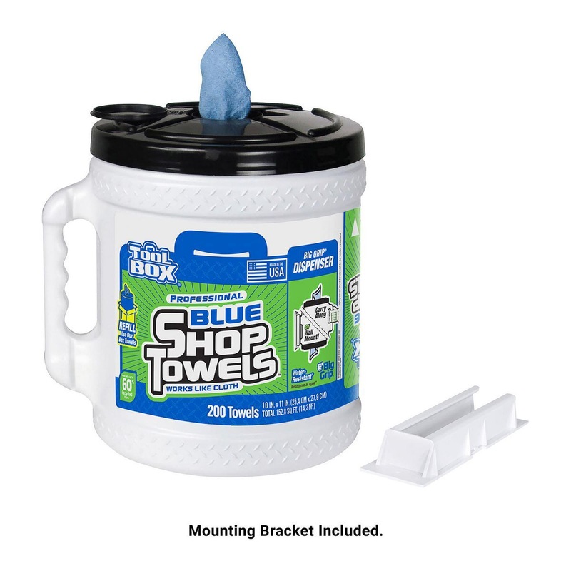 TOOLBOX BIG GRIP Bucket Blue Shop Towels