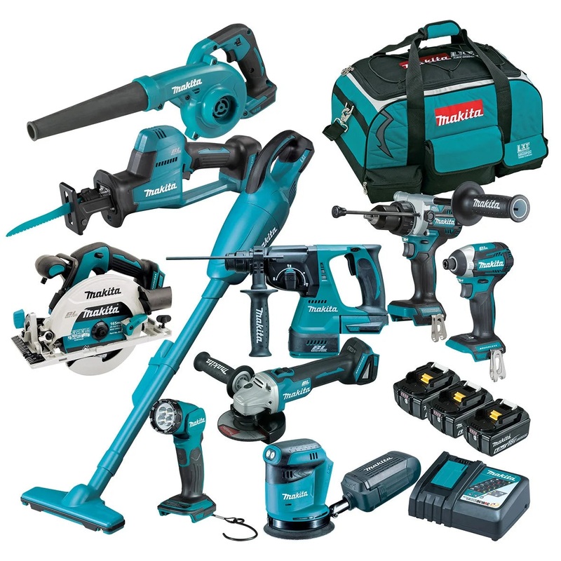 18V BRUSHLESS 10-PIECE COMBO KIT Makita