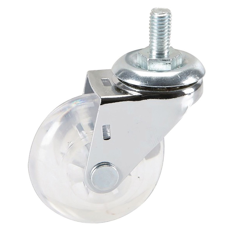2 in. Clear Polyurethane Light Duty Swivel Caster