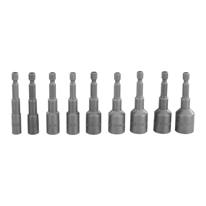 WARRIOR Nut and Bolt Extractor Set, 9-Piece