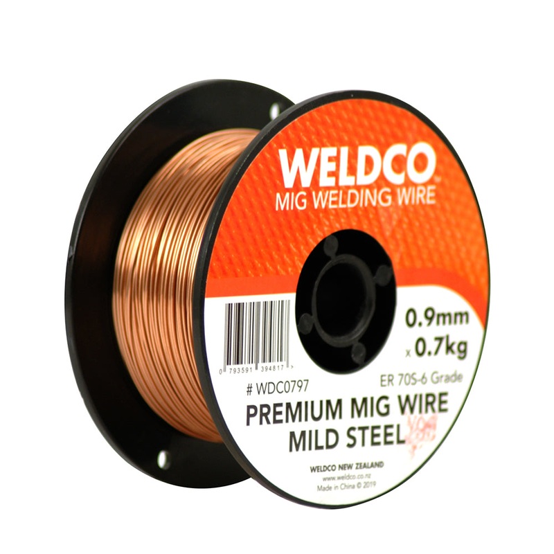 WELDCO MIG WIRE M/S 0.9MM X 0.7KG GAS SHEILD Default