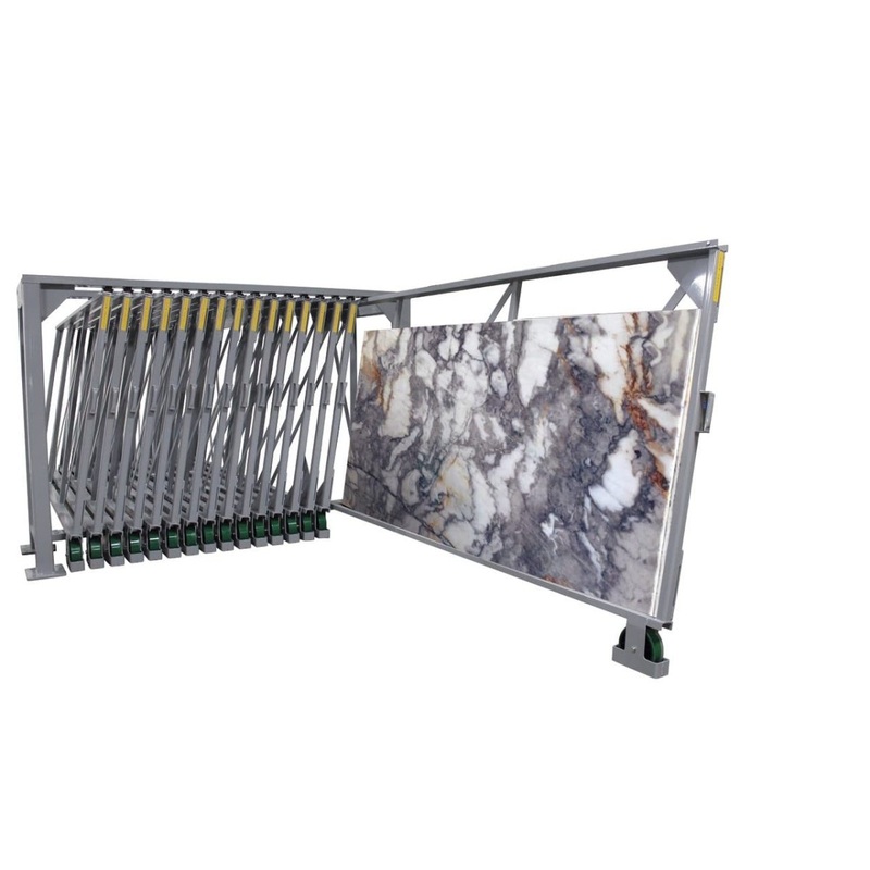 Vertical Glide Out Slab Storage Rack