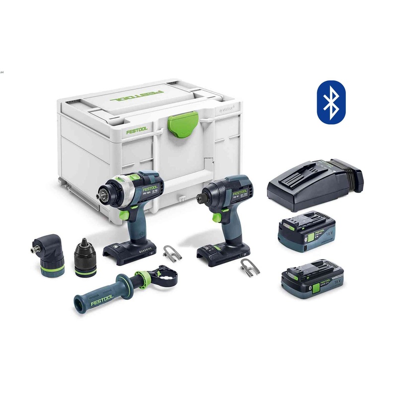 TID/TPC 18V 2 Piece Impact Driver and 4 Speed Hammer Drill 4.0/5.2Ah Set in Systainer