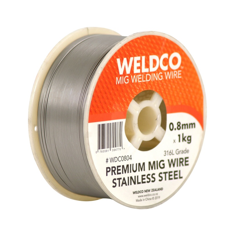 Weldco Mig Welding Wire -0.8mm x 1kg Stainless Steel Premium Mig Wire Default