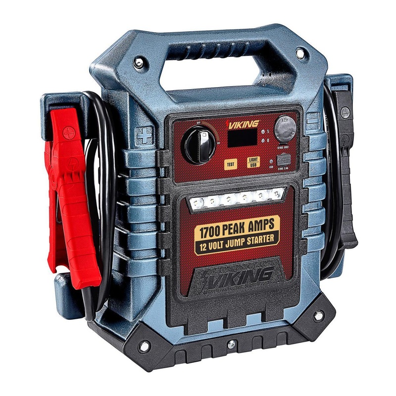 VIKING 1700 Peak Amp Portable Car Battery Jump Starter and Power Pack
