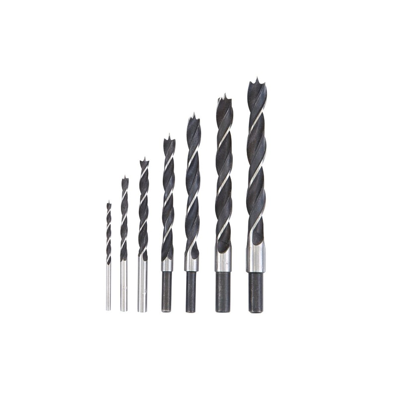 WARRIOR Brad Point Wood Drill Bit Set, 7-Piece