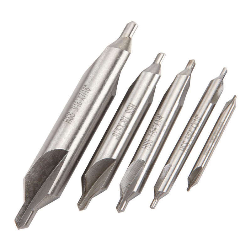 WARRIOR Center Drill Countersink Set, 5 Piece