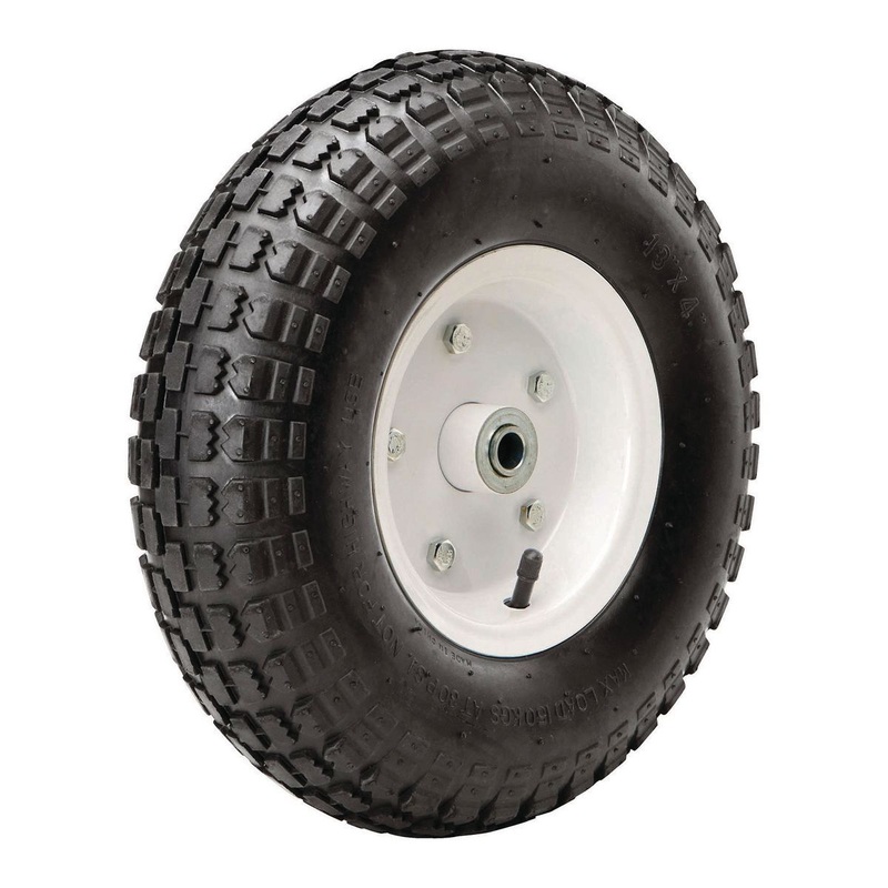 13 in. Pneumatic Tire with White Hub