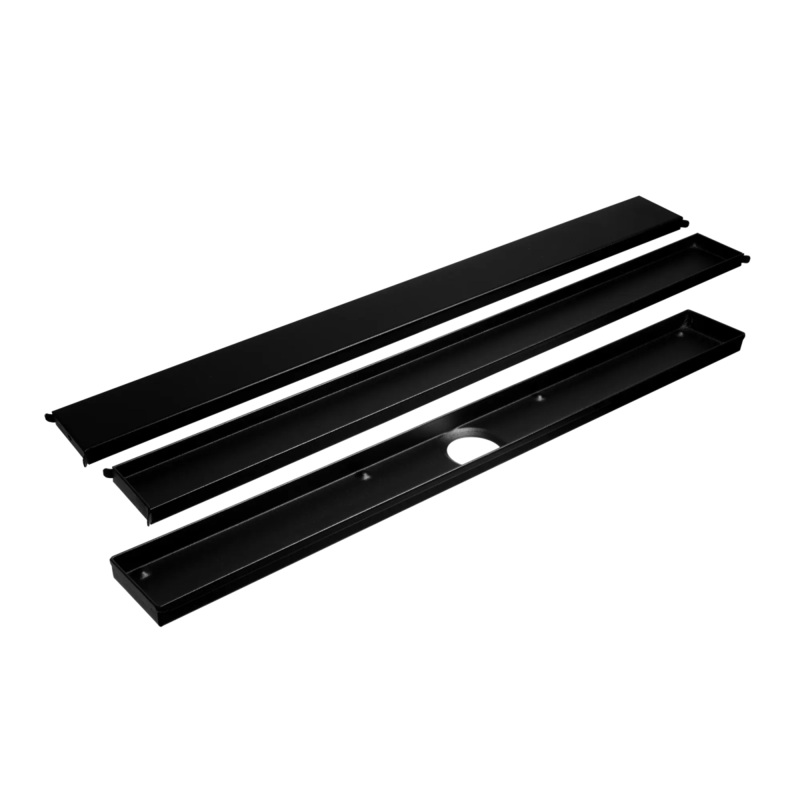 VLMDC Drain Channel and Design Grate Doubleface 60 CM Black
