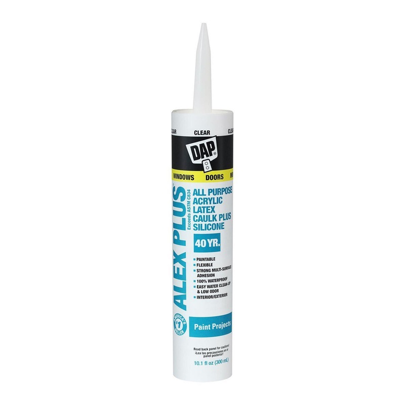 DAP ALEX PLUS Acrylic Latex Plus Silicone Clear Caulk