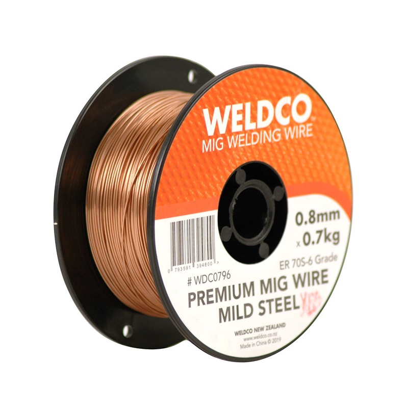 WELDCO MIG WIRE M/S 0.8MM X 0.7KG GAS SHEILD Default