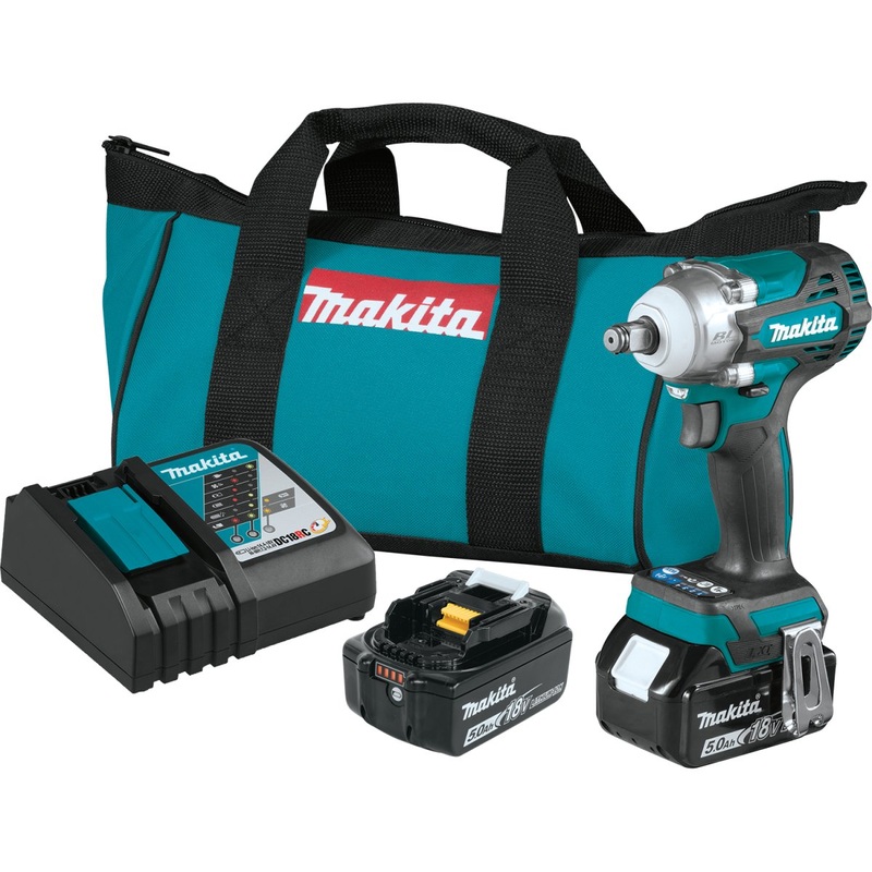 18V LXT LithiumIon Brushless Cordless 4Speed 1/2″ Sq. Drive Impact Wrench w/ Friction Ring Anvil Kit