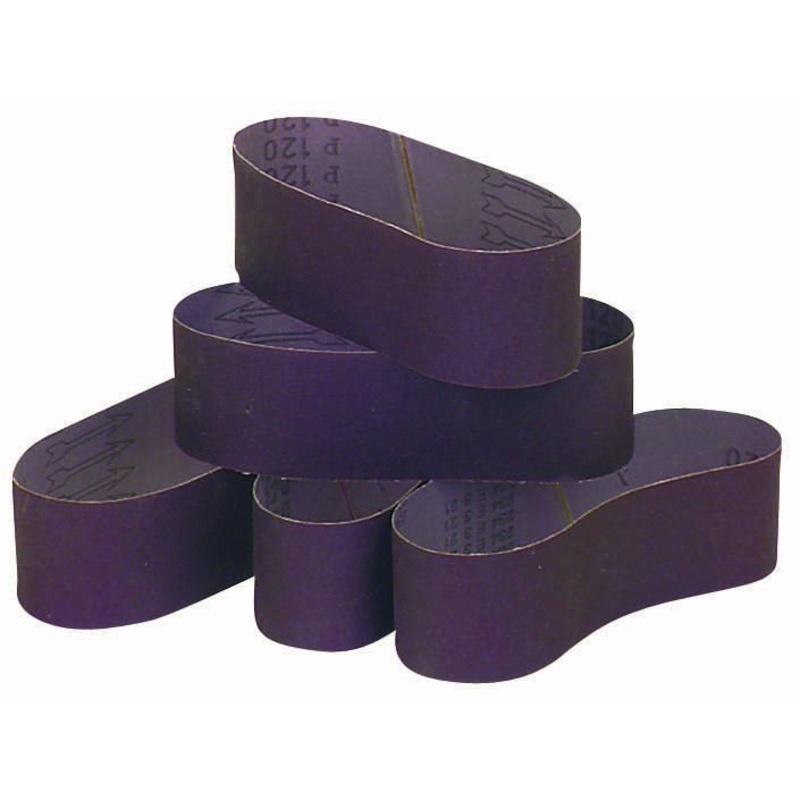 WARRIOR 6 in. x 48 in., 80 Grit Sanding Belts, 5 Pack