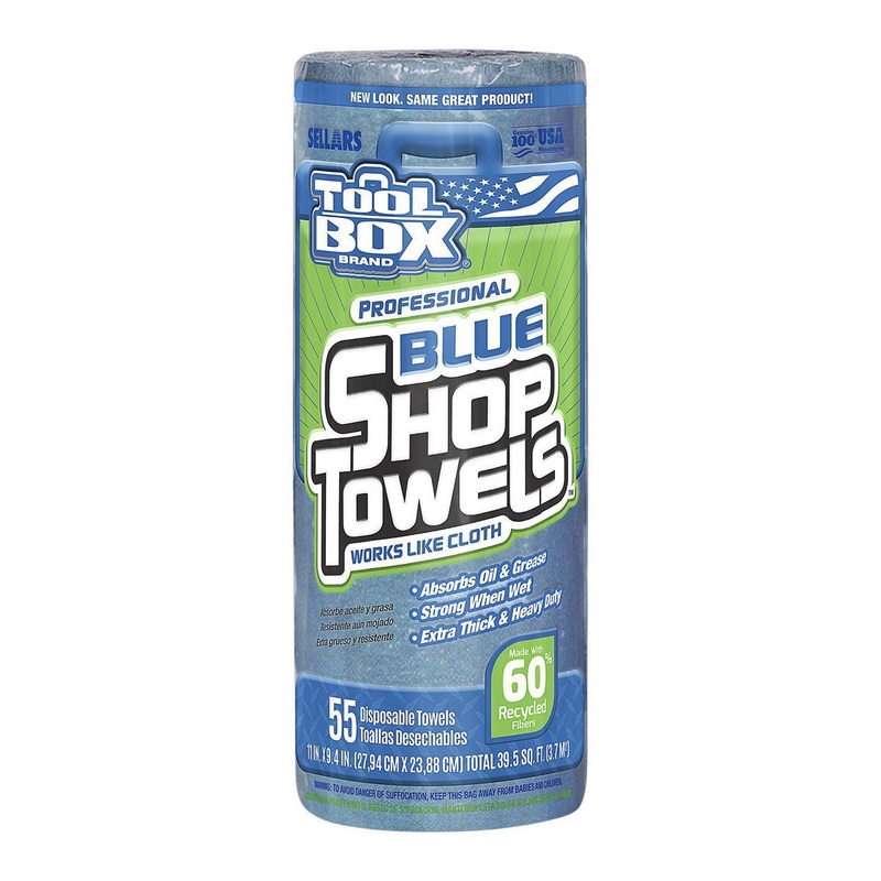 TOOLBOX Disposable Blue Shop Towels