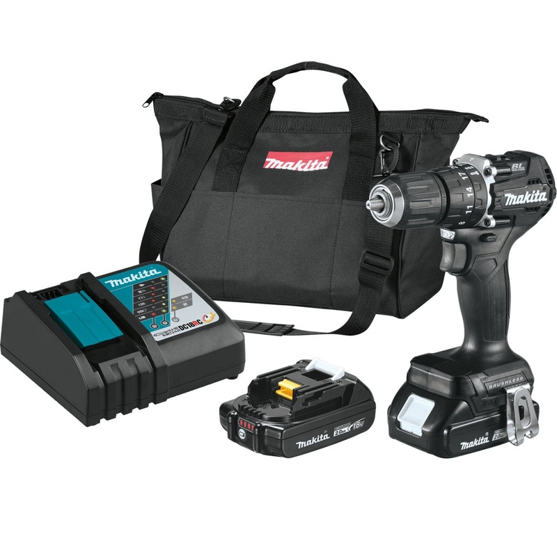 18V LXT LithiumIon SubCompact Brushless Cordless 1/2″ Hammer DriverDrill (2.0Ah) Kit