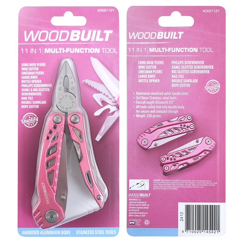 Woodbuilt Pink 11 In 1 Multi-Function Tool Default