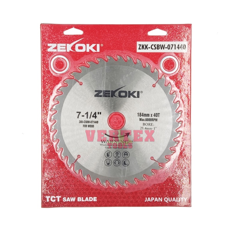 Zekoki Circular Saw Blade for Wood 7-1/4″ (184mm) x 40T