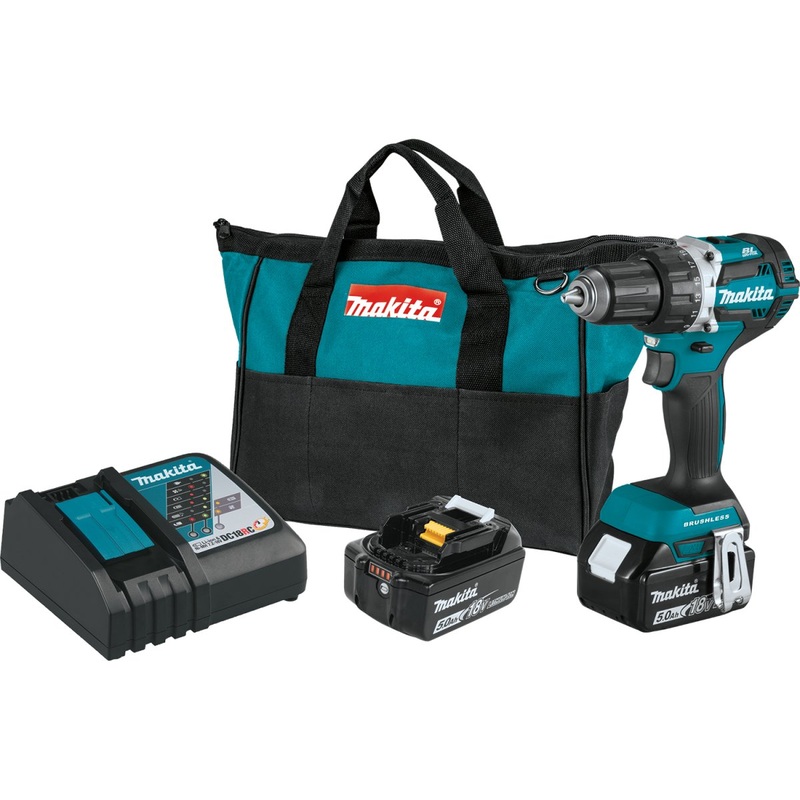 18V LXT LithiumIon Compact Brushless Cordless 1/2″ DriverDrill Kit (5.0Ah)