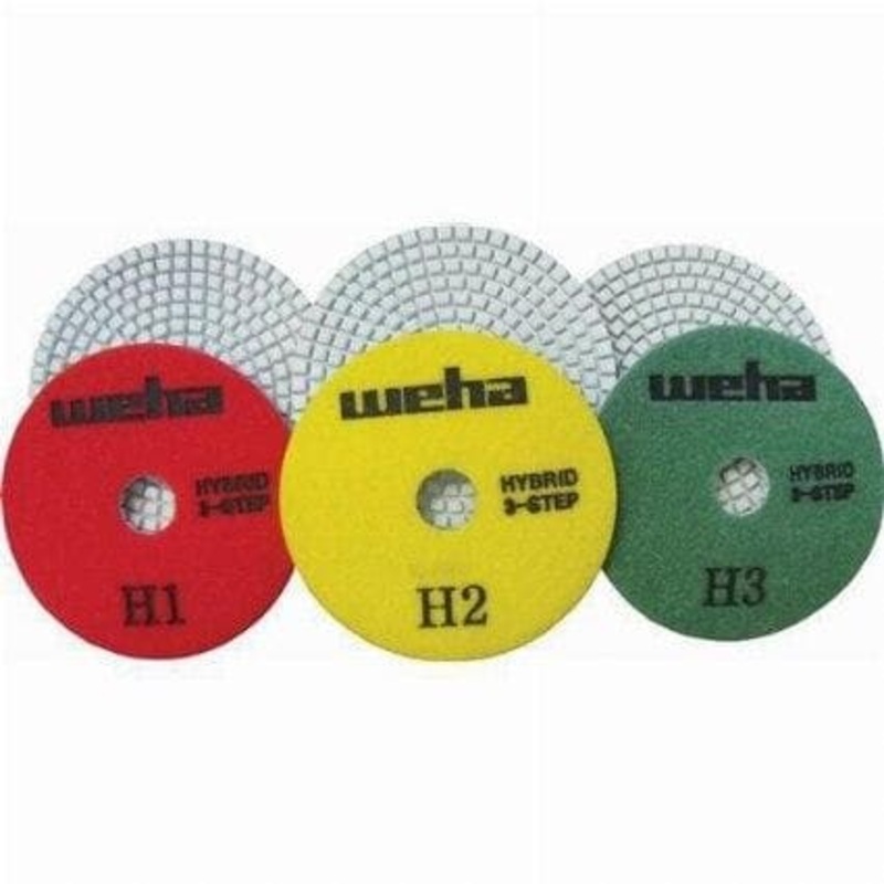 3″ Weha 3 Step Hybrid Diamond Polishing Pad Set of 3