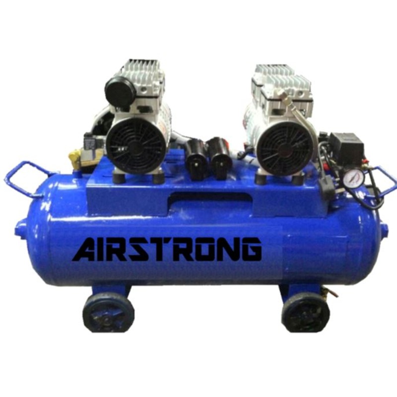 Airstrong 3HP 50L oil Free & Silent Air Compressor | Model: GDG50-ASME-3