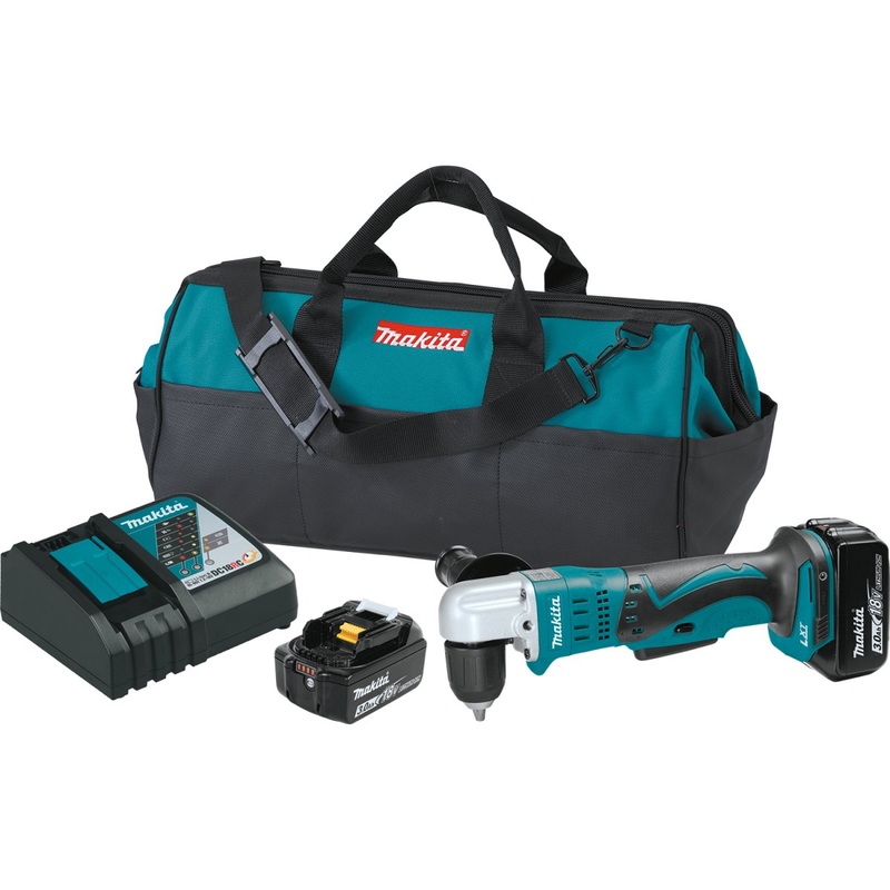 18V LXT LithiumIon Cordless 3/8″ Angle Drill (3.0Ah) Kit